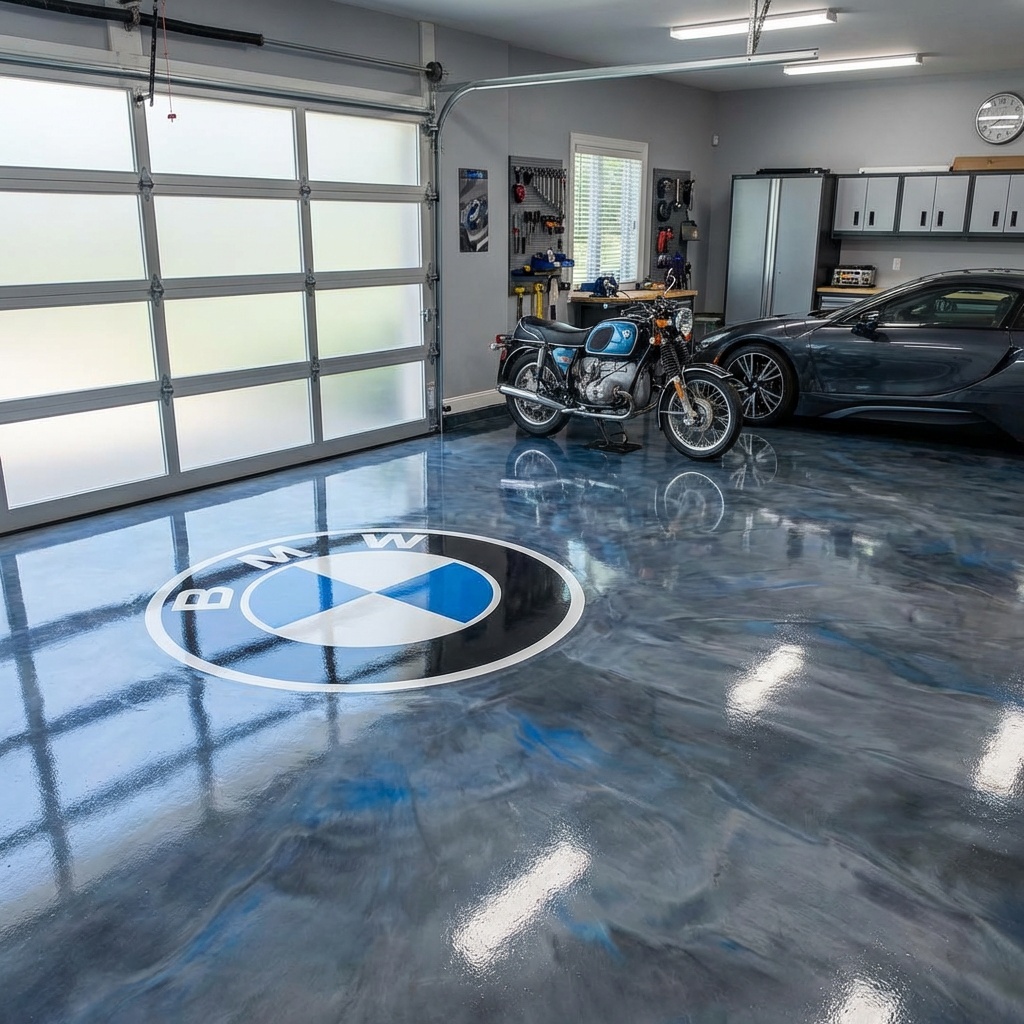 Blue white metallic 2